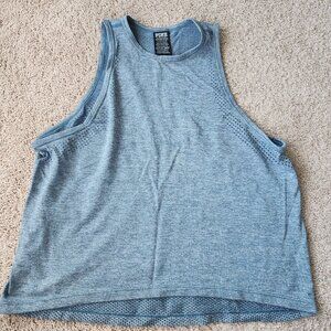 Victoria Secret High Neck Wicking Back Sports Muscle Tank Teal S